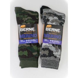 Men Merino Wool Camo Outdoor Hiker Socks